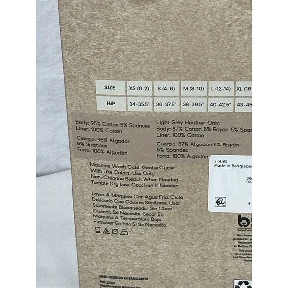 No Boundaries Mid-Rise Thong 7 Pair 7 Days of the Week Cotton Size Small 4-6 NEW - Picture 4 of 5